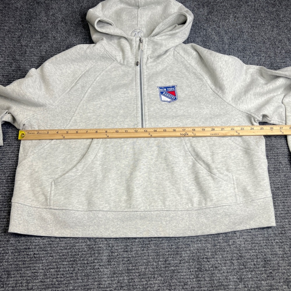 Lululemon Scuba Oversized Half-Zip Hoodie NY Rangers Grey XL/XXL LW3DUSS - Picture 9 of 11